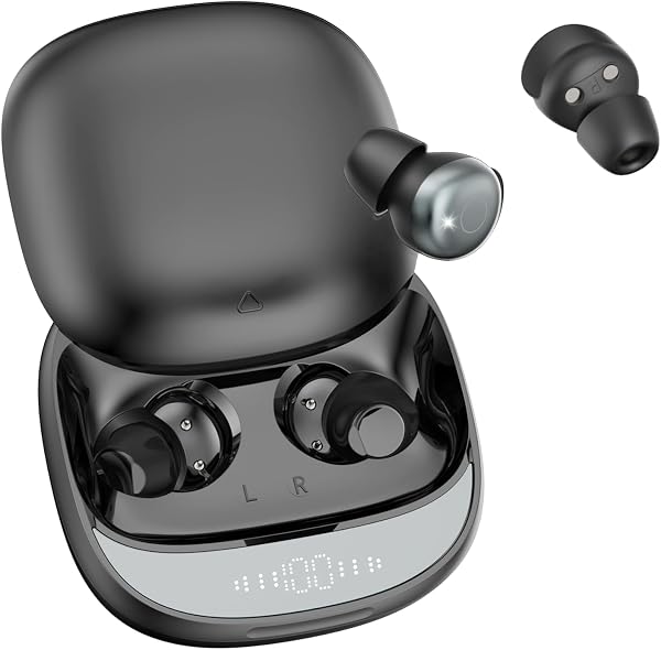 ZOVIMAX Ecouteurs Bluetooth sans Fil, Écouteurs Sommeil pour Dormir sur Le Côté, Sleep Earbuds Bluetooth 5.4 Double Mode Veille, Mini Écouteurs sans Fil pour Dormir, Casques 24H Autonomie - 1