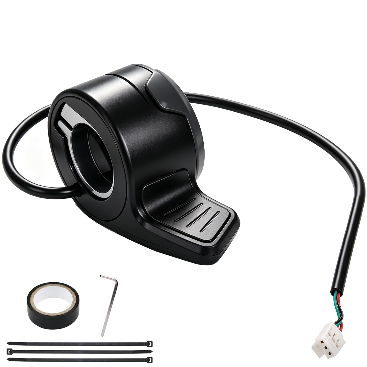 BOLOJAU Electric Scooter Thumb Throttle Accelerator for NIU KQi1 KQi2 KQi2 Pro KQi3 KQi3 Pro Scooter Finger Speed Control Handle Grips Plug and Play Replacement Repair Parts