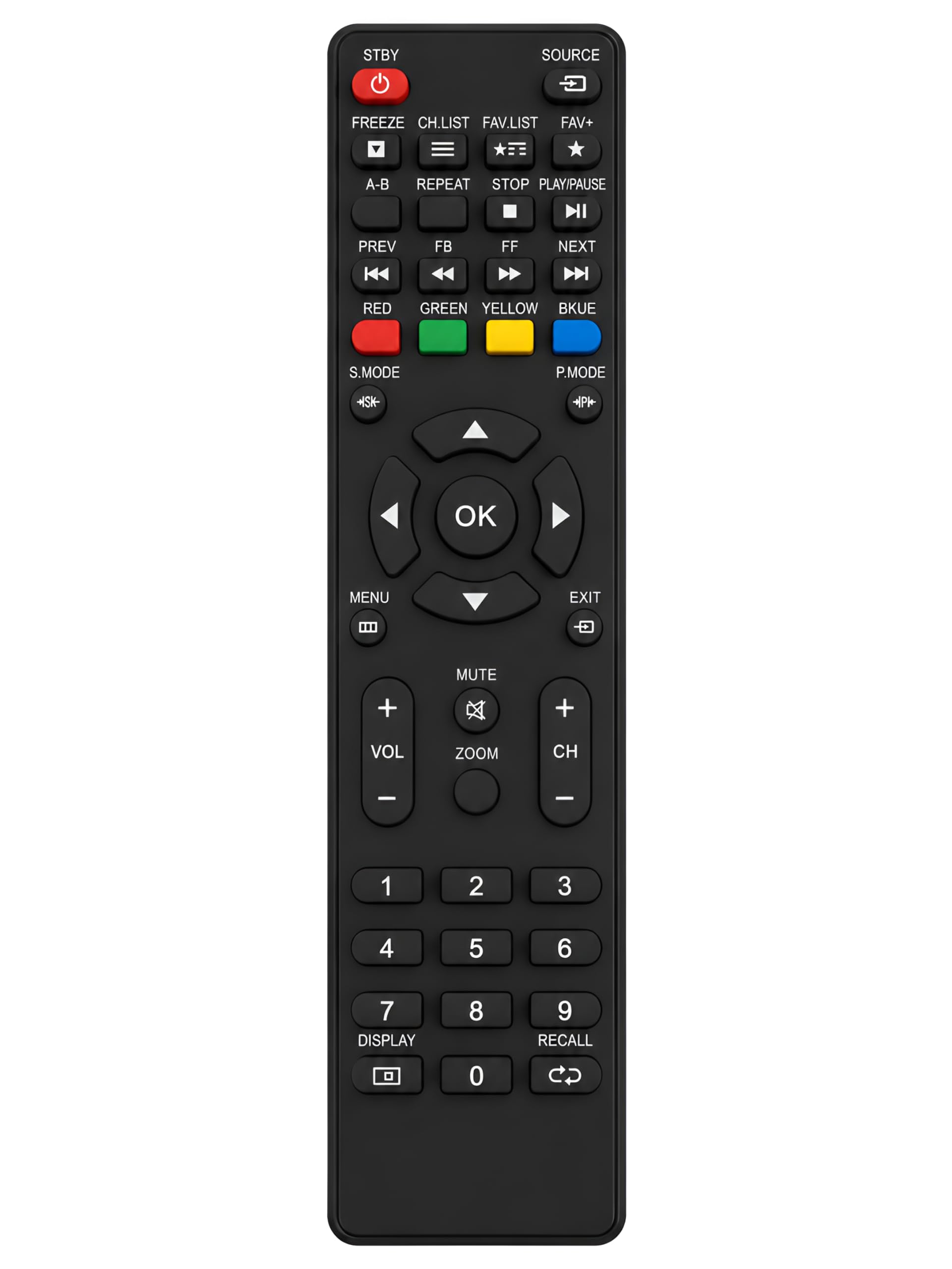 Upix LCD/LED Remote No. RR72, Compatible/Replacement for Koryo LCD/LED TV Remote Control (Exactly Same Remote Will Only Work)-image-5