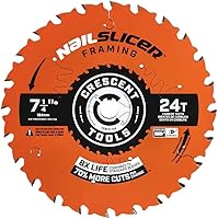 Vista 2 de Crescent Industrial Products CSBFR-724-10 - Cortadora de uñas de 7-14 pulgadas, hoja de marco de 24 dientes, paquete de 10 cuchillas