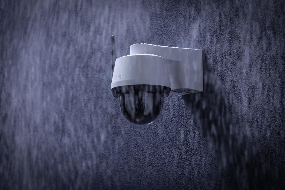 ABUS SmartLook Cámara de Vigilancia con Giro e Inclinación - 4K, Exterior | Detección inteligente de personas y vehículos, visión nocturna, audio de 2 vías y tarjeta microSD de 8 GB incluida.
