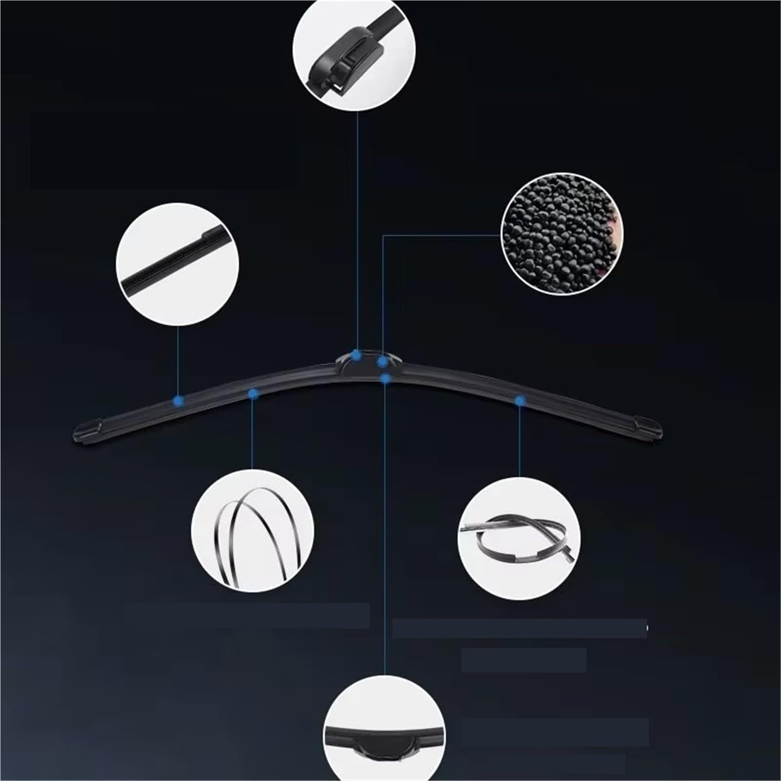 Escobillas Limpiaparabrisas Goma Y Silicona Para Touran 2009-2015 (24"+18")