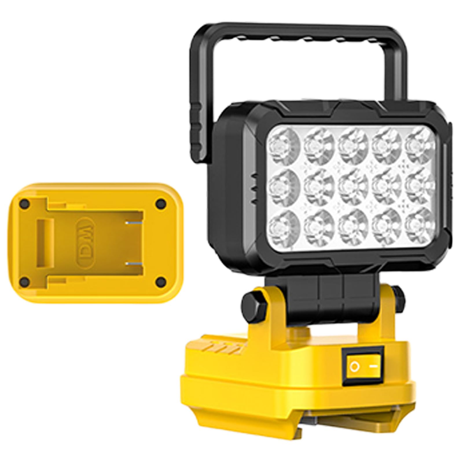 Compact 1500Lumen Rechargeable LED Work Light with Uniform Illuminations and Battery Protections LED Illuminators Rechargeable Work Light