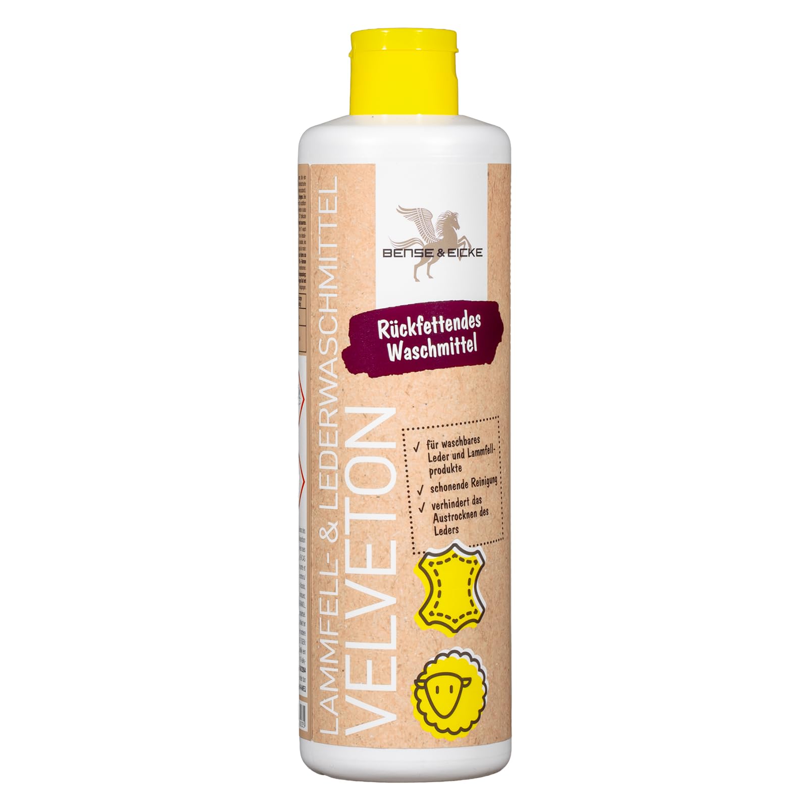 Detersivo Pelle Bense U Eicke Velveton – Lavaggio Pelle Agnello E Pelle – 250ml/500ml
