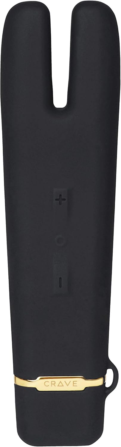 Crave Luxury Toys | Crave Duet Flex Womens Vibrator | Flexible Dual Motor Tipped Vibrator for Women | Luxury Adult Toys & Adult Toy Accessories, Black