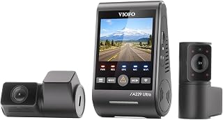 Viofo A229 Ultra 3 Kameralı Ön+Arka+İç 4K+4K+1080P HDR Sony STARVIS 2 Sensörlü Wi-Fi 6 GPS'li Araç Kamerası