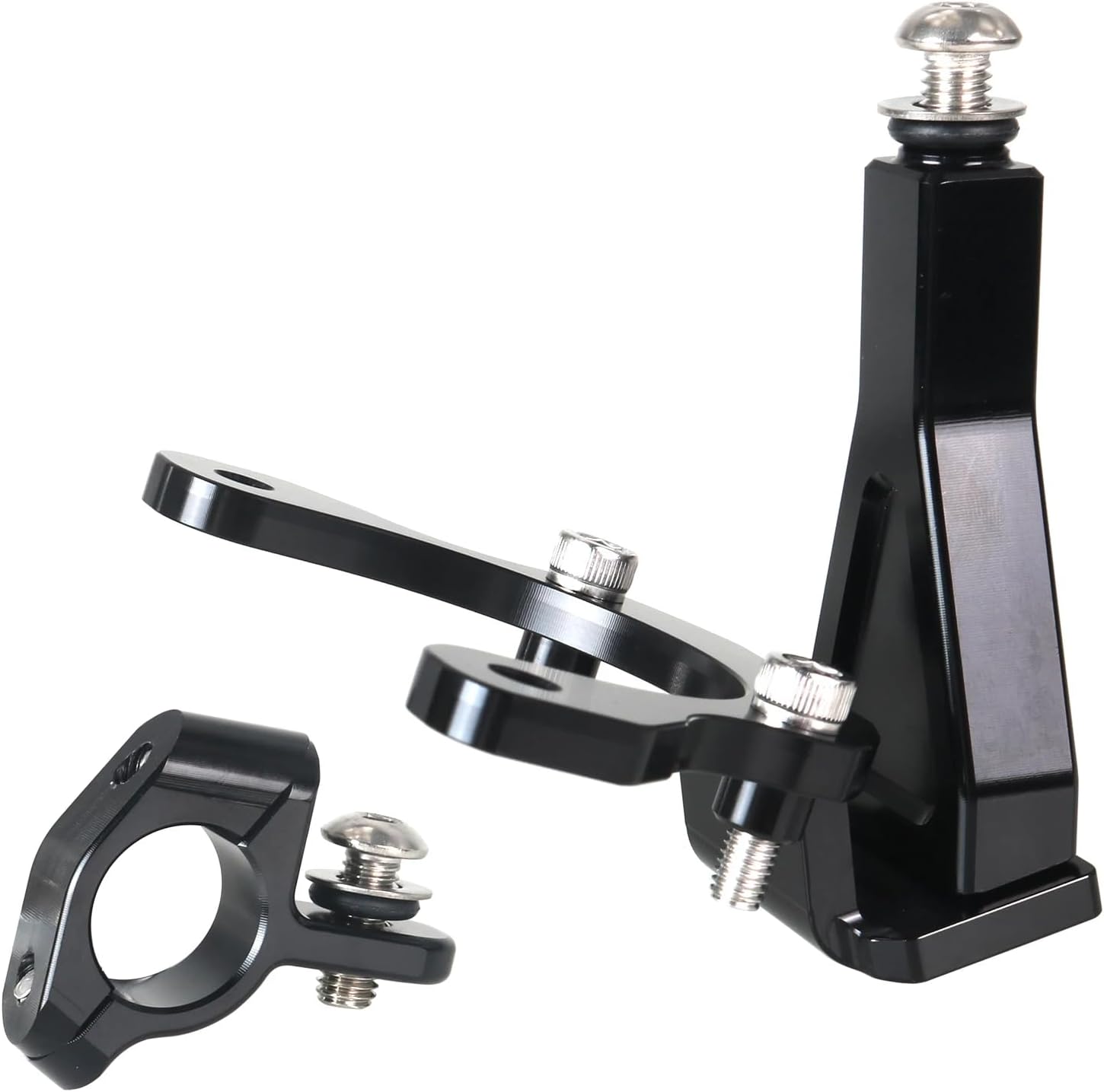 ONE.K.S Motorcycle Steering Damper CNC Stabilizer Damper Complete Steering Mounting Bracket Fit for KAWASAKI Z900 2017-2025 Z900SE 2021-2025 (Black)