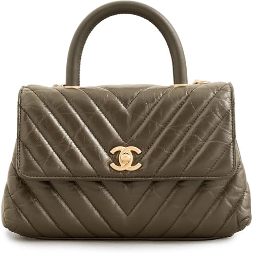 Women's Pre-Loved Chanel Coco Top Handle Bag, Lambskin