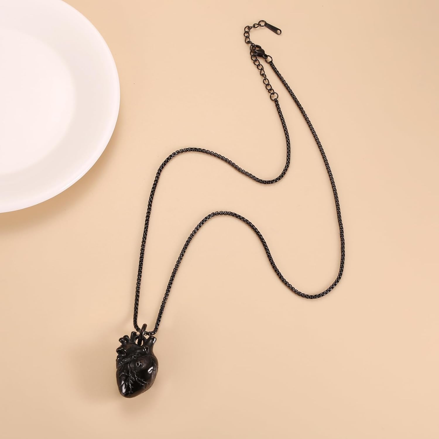 Anatomical 3D Heart Cremation Jewelry For Ashes Of Loved Ones Keepsake Urn Necklace For Women Men Memorial Pendant Stainless Steel - Image 6