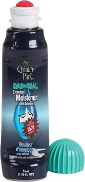 Quality Park Dab-N-Seal Envelope Moistener with Adhesive, For Securely Sealing Envelopes, Paper Crafts & More, 50mL Bottles, 4 Pack (QUA46071)