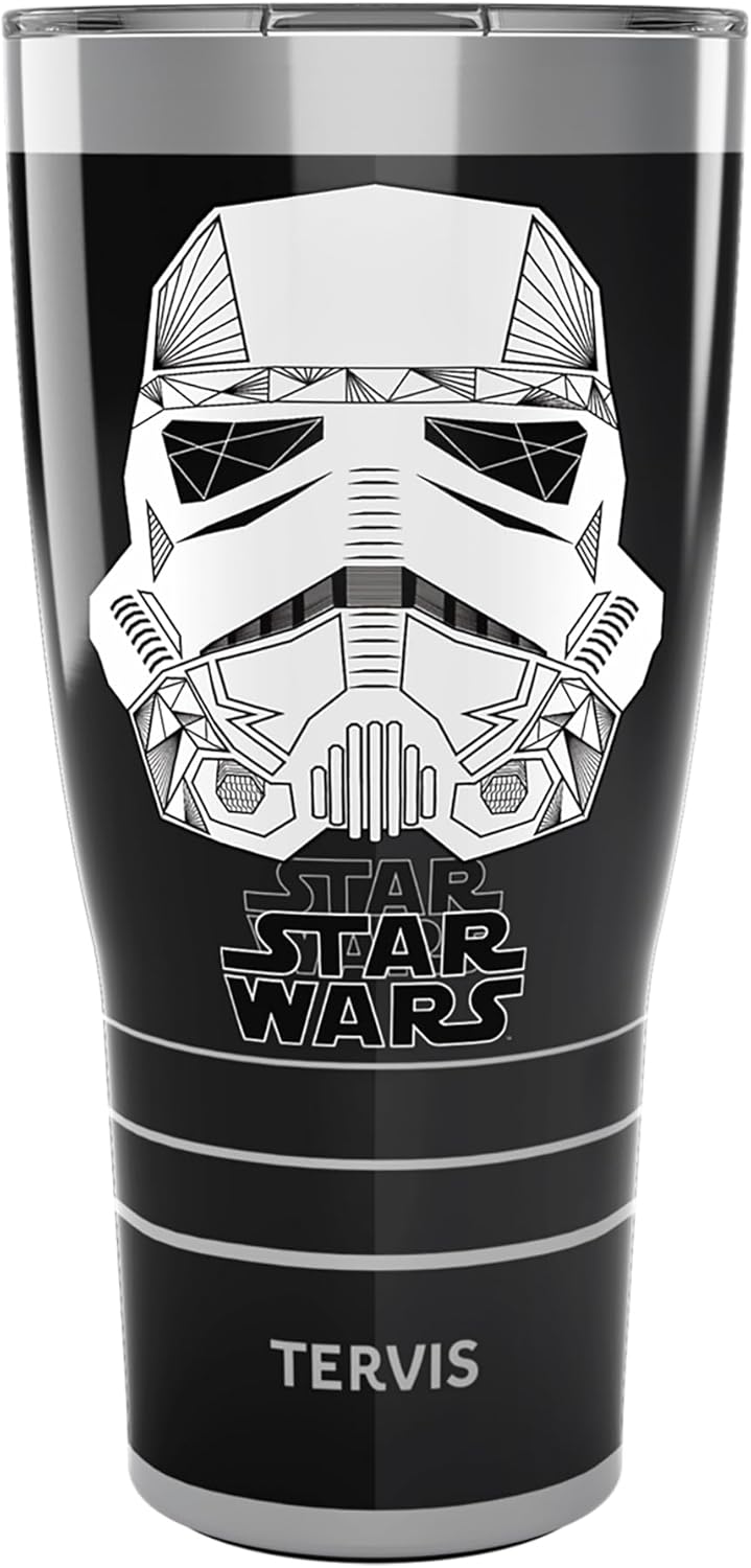 Tervis Triple Walled Star Wars Vader Trooper Insulated Tumbler Cup Keeps Drinks Cold & Hot, 30oz, Stainless Steel