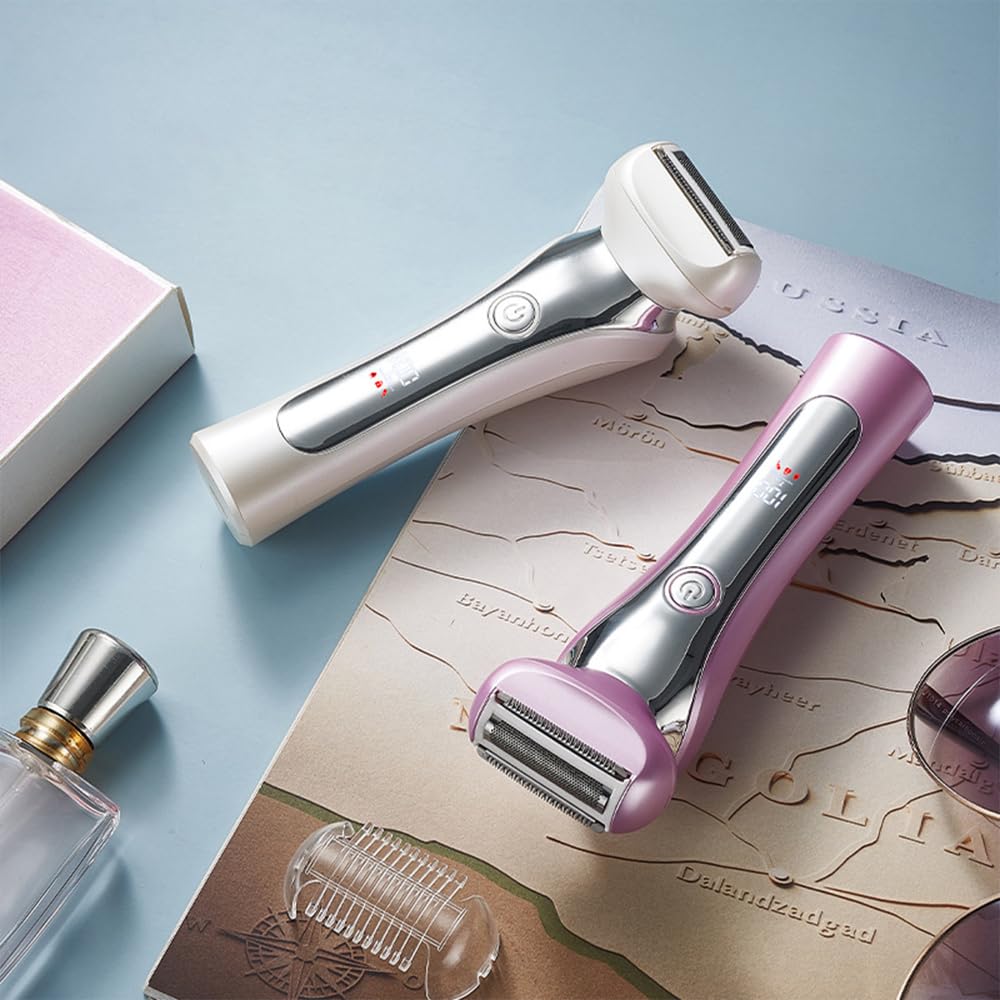 Depilador Eletrico Feminino, Barbeador elétrico suave e sedoso para mulheres, 3 lâminas sem fio lâmina e aparador de biquíni para uso molhado ou seco, rosa em promoção! Veja a oferta e mais achadinhos de Depilação 5 Hoje é o melhor dia para comprar Depilador Eletrico Feminino, Barbeador elétrico suave e sedoso para mulheres, 3 lâminas sem fio lâmina e aparador de biquíni para uso molhado ou seco, rosa com aquele preço maroto! Promoção! Aproveite a oferta! 5