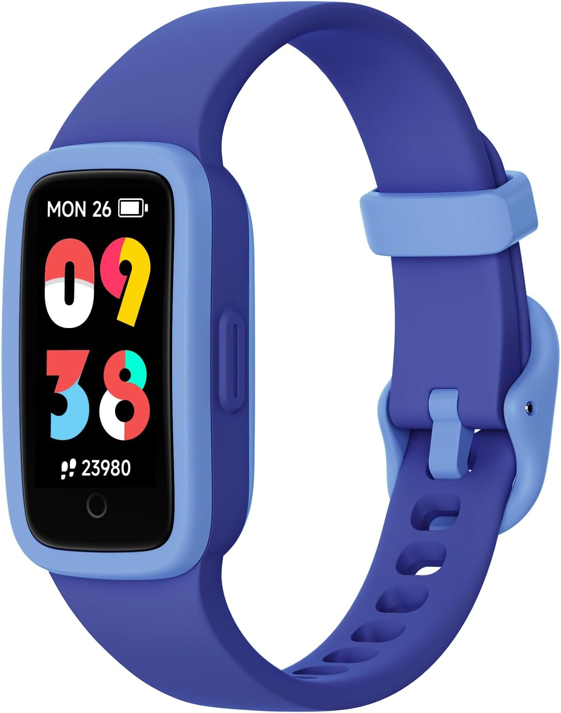 Vigor 3 Kids Watch Fitness Tracker, AMOLED Screen for Boys Girls Age 5-15 | 3ATM Waterproof, No App No Phone Needed, Pedometer, Vibrating Alarm, Heart Rate, Sleep Monitor, 10 Sport Modes, Habit Builder