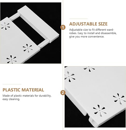 Miniatura 7 de Alipis Estantería de tensión extensible para armario, estante de tensión ajustable, estantes de armario de tensión, estantes de armario ajustables,