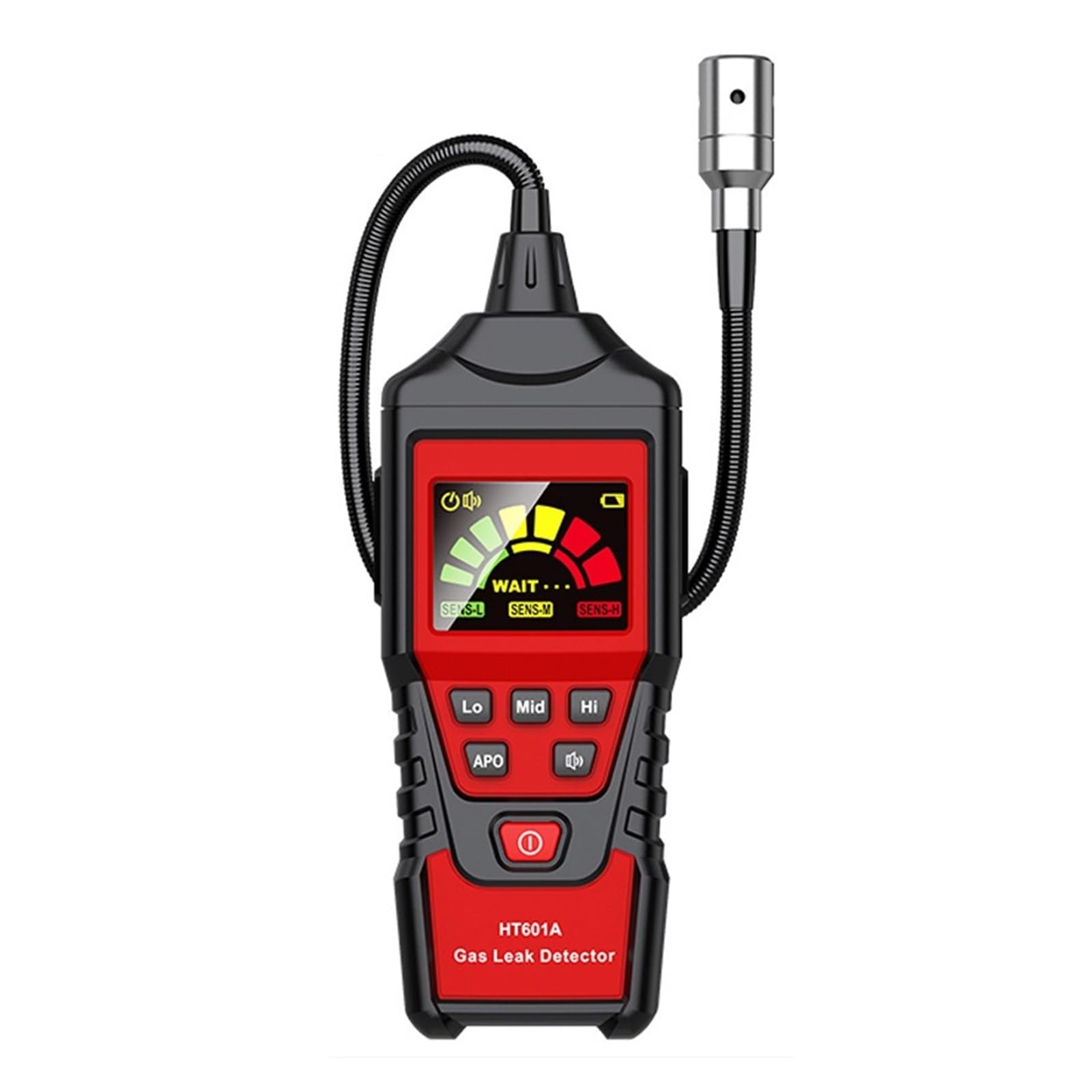 HT601A HT601B Rilevatore Di Fughe Gas 0-1000PPM Suono E Allarme Schermo Combustibile Infiammabile Metano Naturale Display LCD A Colori Rilevamento Rapido Preciso(HT601A)