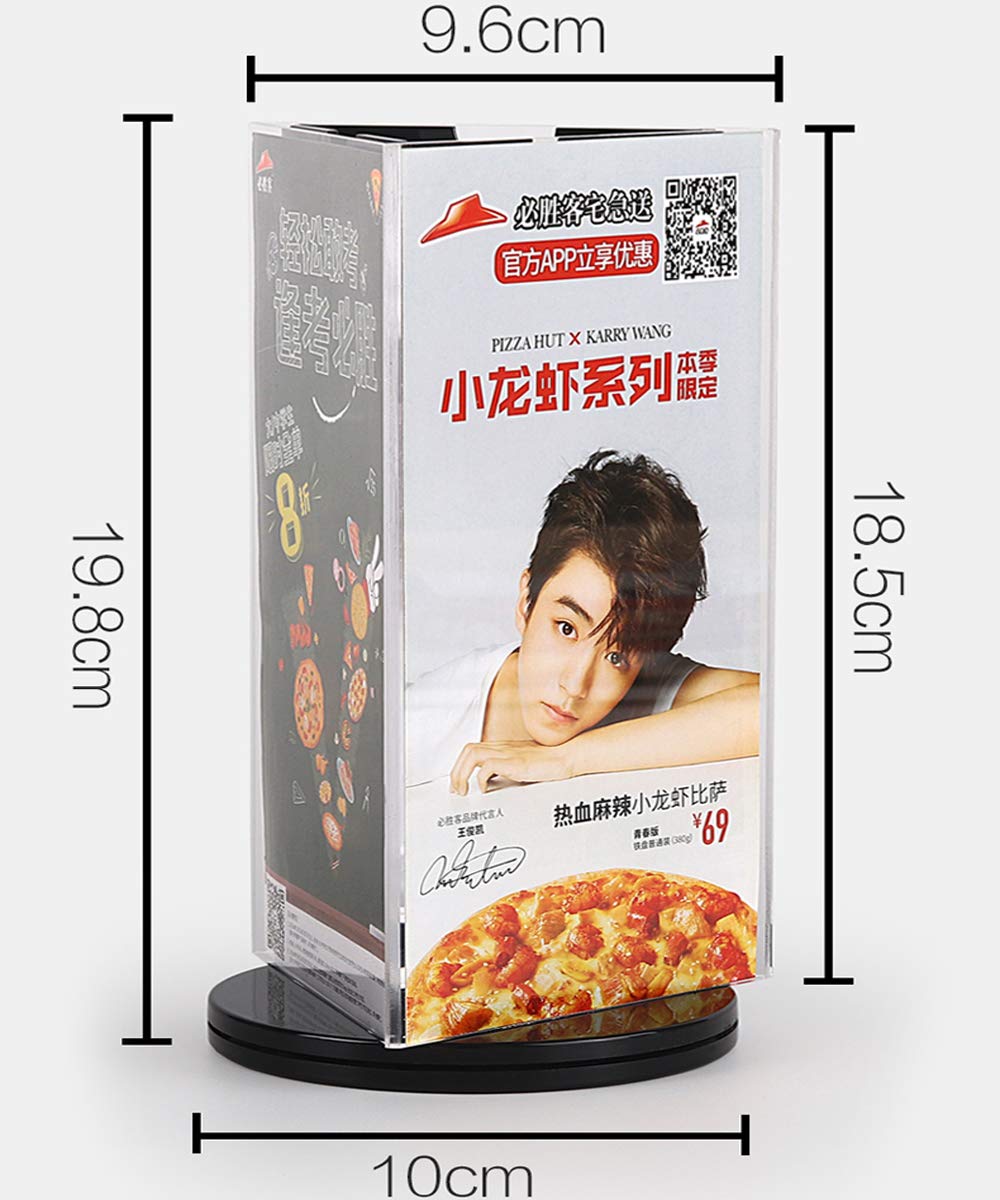 Amazon.co.jp: Sunsang メニュースタンド サインホルダー 三面用 360