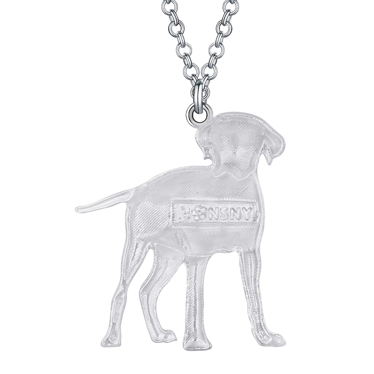 DUOWEI Cute Labrador Dog Pendant Necklace Zinc Alloy Floral Enamel Dog Jewelry Gifts