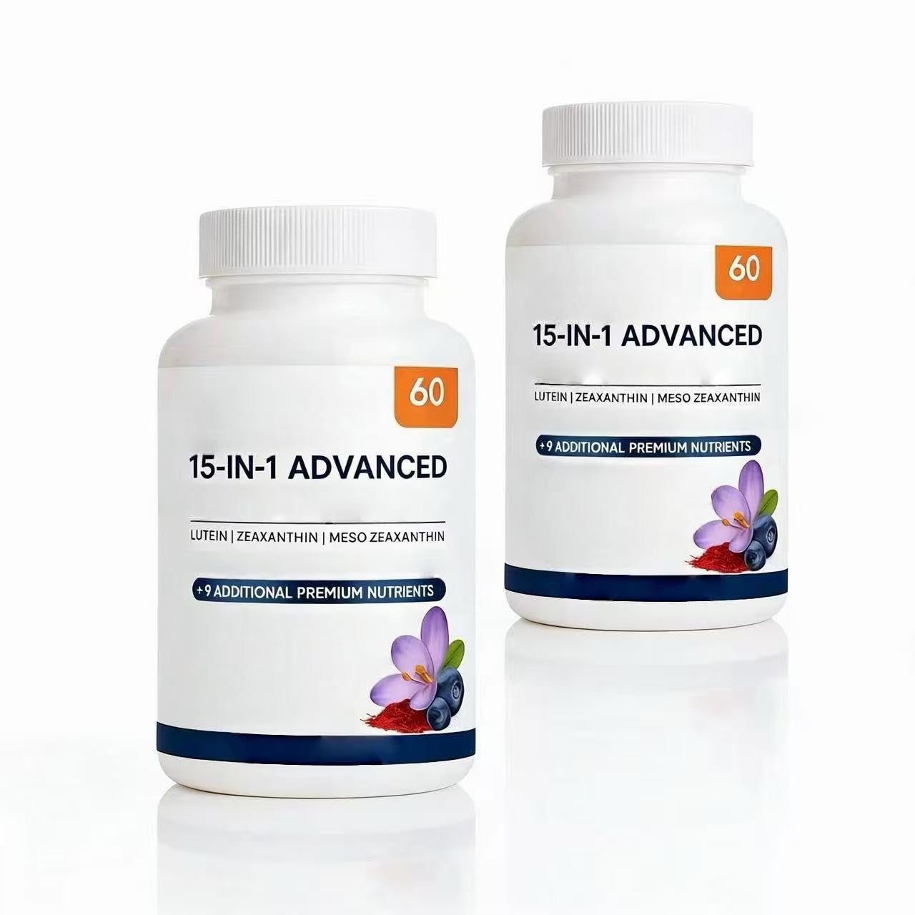 Visiovance 15 in 1 Formula Avanzata per gli Occhi, Riduce la Secchezza, 2pcs