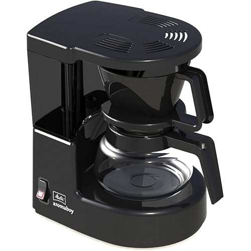 Melitta 1015 Aromaboy Filter Coffee Machine, 2 Cups, Glass Pot, Automatic Switch-Off black by Melitta