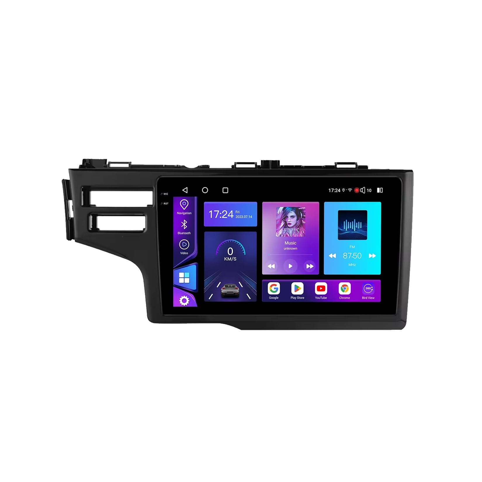 Radio Samochodowe dla Honda Jazz 3 2015-2020 Przenośny OdtwarzaczDotykowym Hd, Bluetooth, Wi-Fi, Radiem, Wideo I Muzyką; Mirror Link, 4 Rdzeń 2G+32G