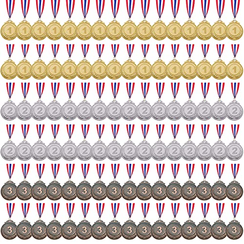Médailles d'or olympiques en métal de 5,1 cm pour récompenses sportives et fêtes (Lot de 96)