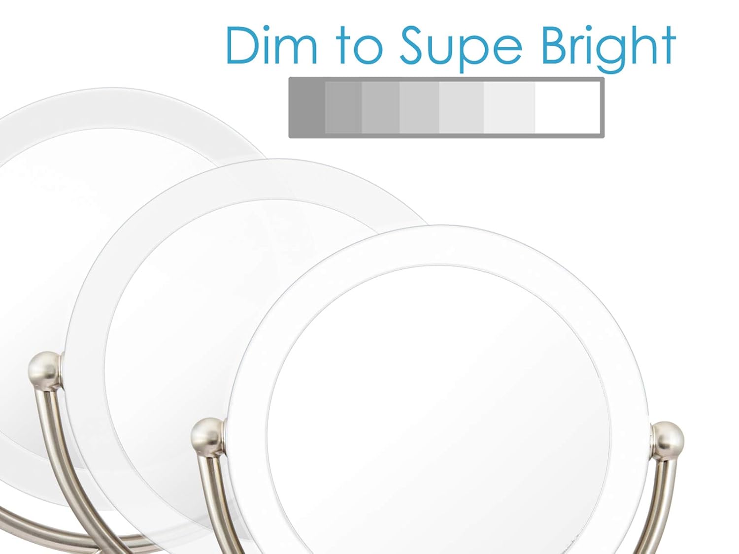 Best Promo Wall Mount LED Lighted Makeup Mirror, AC Adaptor, 10x/1x Magnification, Satin Nickel Finish 8.6D x 17.5L by Rucci Review Discount Wall Mount LED Lighted Makeup Mirror, AC Adaptor, 10x/1x Magnification, Satin Nickel Finish 8.6D x 17.5L by Rucci