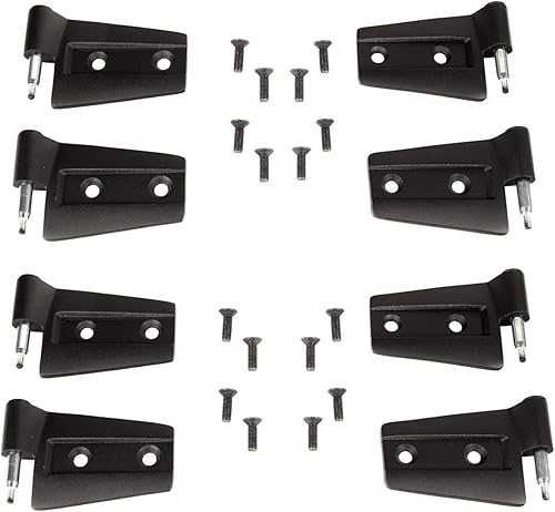 Miniatura 4 de Rugged Ridge  Kit de bisagras de puerta, 8 piezas  11202.32  Compatible con Jeep Wrangler JK 2007-2018 de 4 puertas