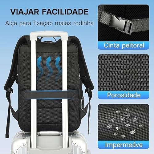 Romantic Crown Mochila de Viagem Expansivel Masculina Feminina, Mochila Para Notebook Executiva Impe