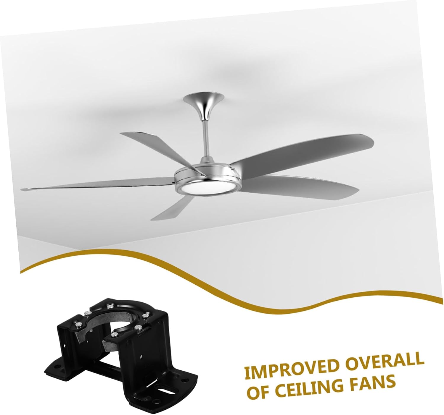 ABOOFAN Ceiling Fan Mount Kit Iron Bracket Easy Install Sturdy Support for Ceiling Fan