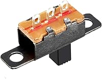 Vista 3 de uxcell 30 unids 0.197 in interruptor deslizante vertical SPDT 3 terminales PCB panel de bloqueo