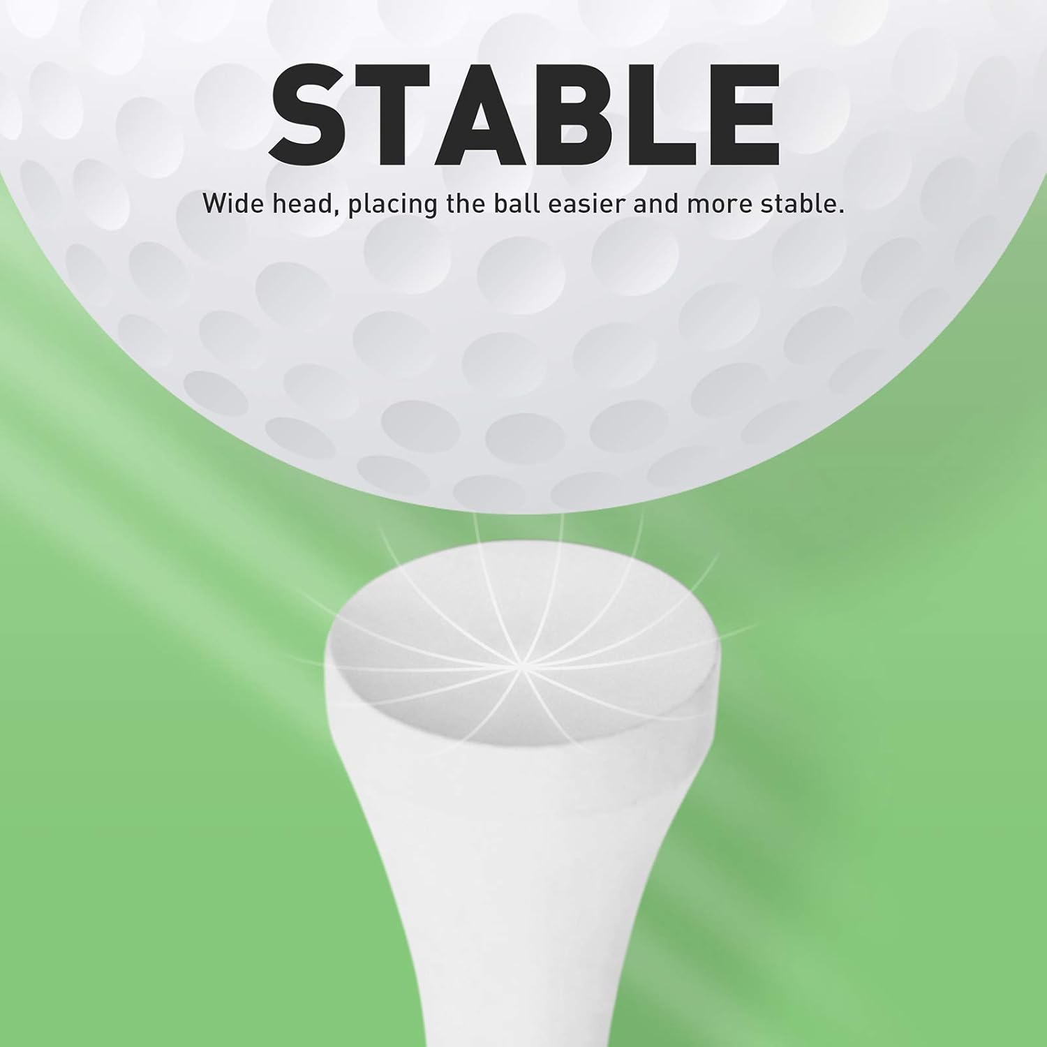 review JuLand Professional Bamboo Golf Tees,Stronger Than Wood Tees,3 1/4 Golf Tees Biodegradable & Less Friction White Color Available 100 Bulk