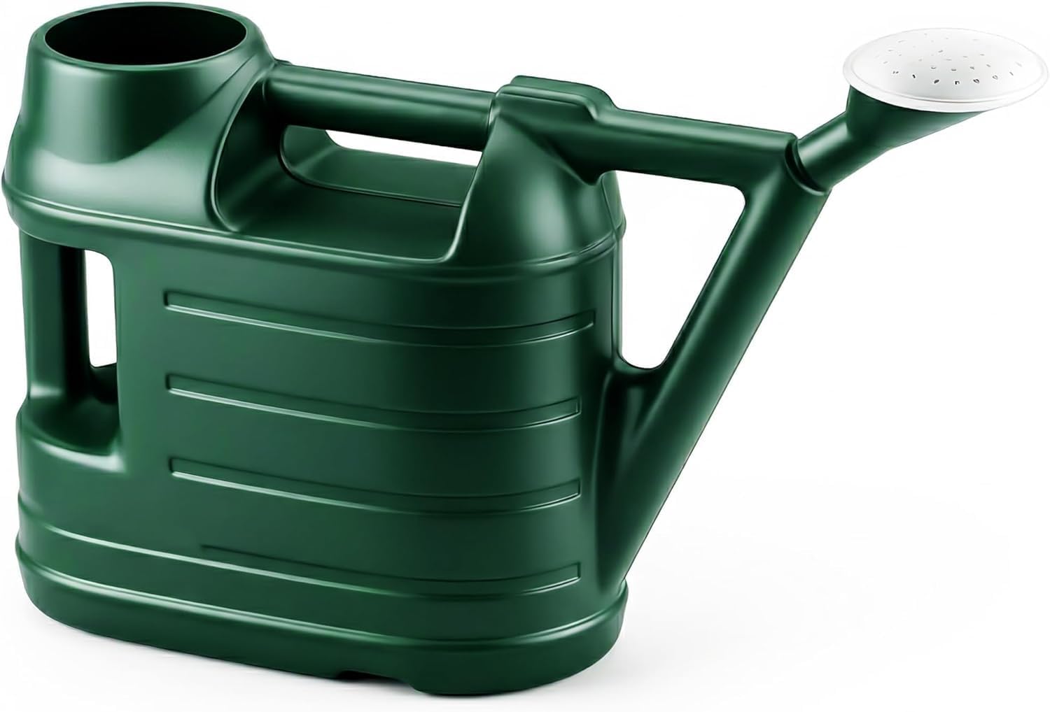 – 6.5L Watering Can with Sprinkler Rose Head for Indoor & Outdoor Gardening with Double Handles 6.5 Litre Lightweight Plastic Watering Cans for Plants Lawn Patio Greenhouse - Green