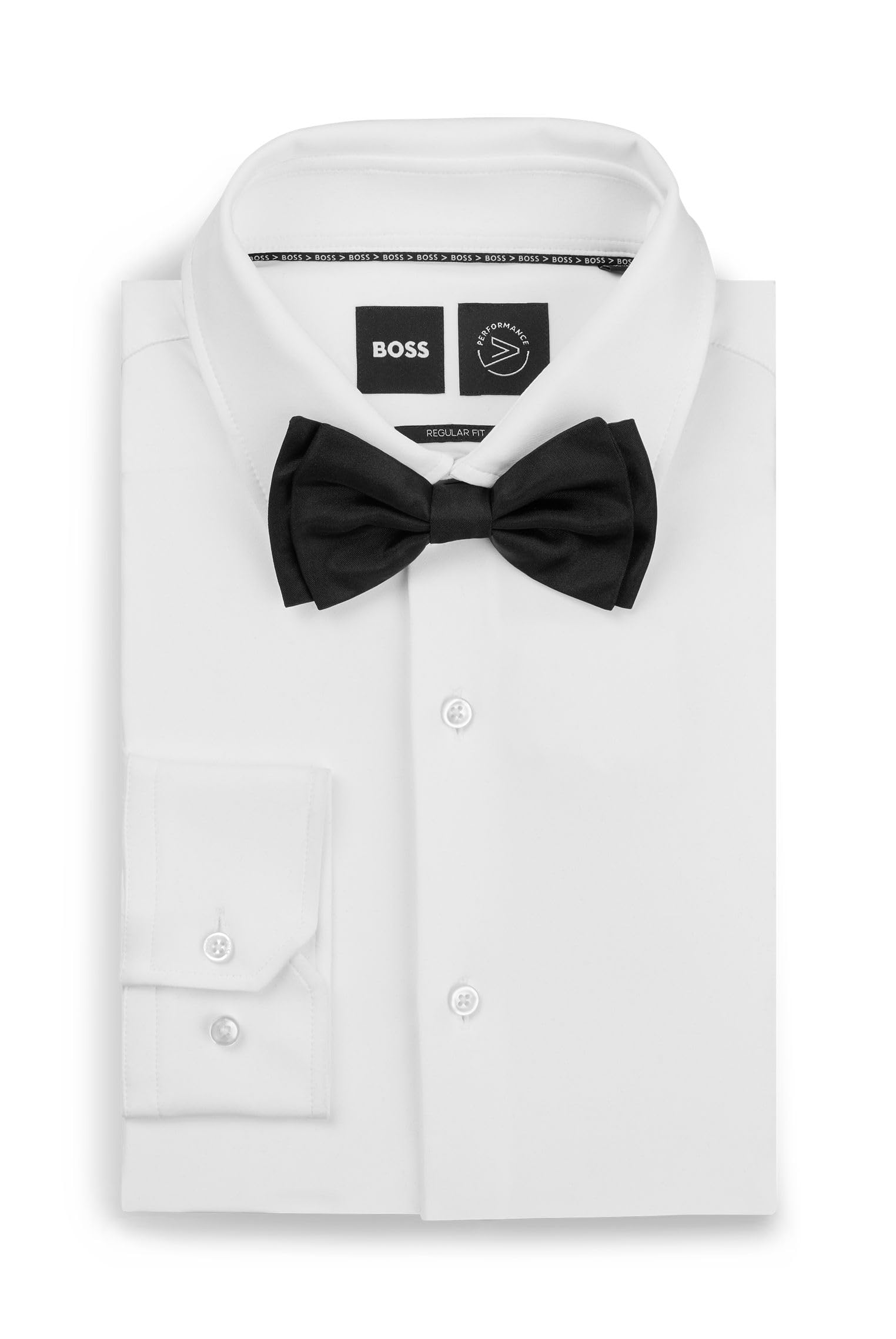 BOSS Herren H-BOW TIE In Italien gefertigte Fliege aus Seiden-Jacquard Schwarz Stck