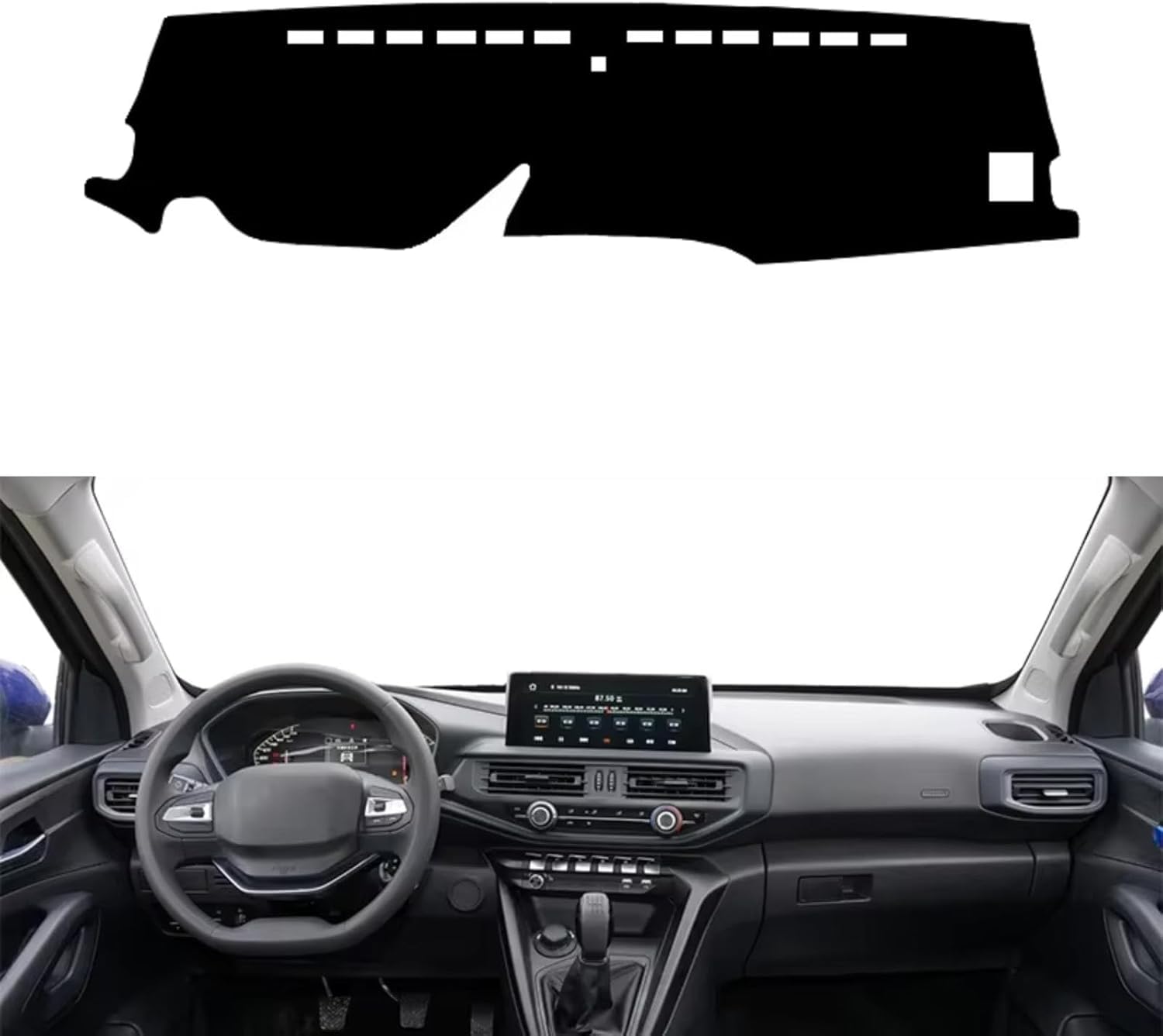 DdaiXQ Car Dashboard Mat For Changan F70 Kaicene 2020-2022, Anti Slip Anti Glare Dustproof Dashboard Cover Pad Protector Dash Cover Sunshade Dashmat