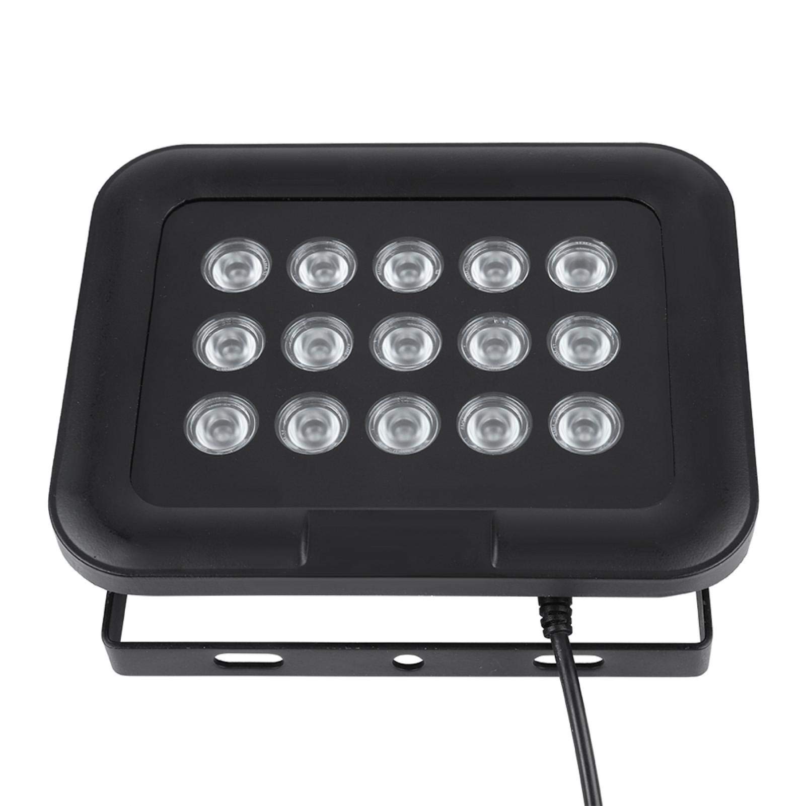 Luz LED infrarroja, iluminador infrarrojo Cámara Luz de Relleno infrarroja, DC 12V 15pcs LED Infrarrojos IR Array Light IP65 Impermeable Visión Nocturna para cámara de Seguridad
