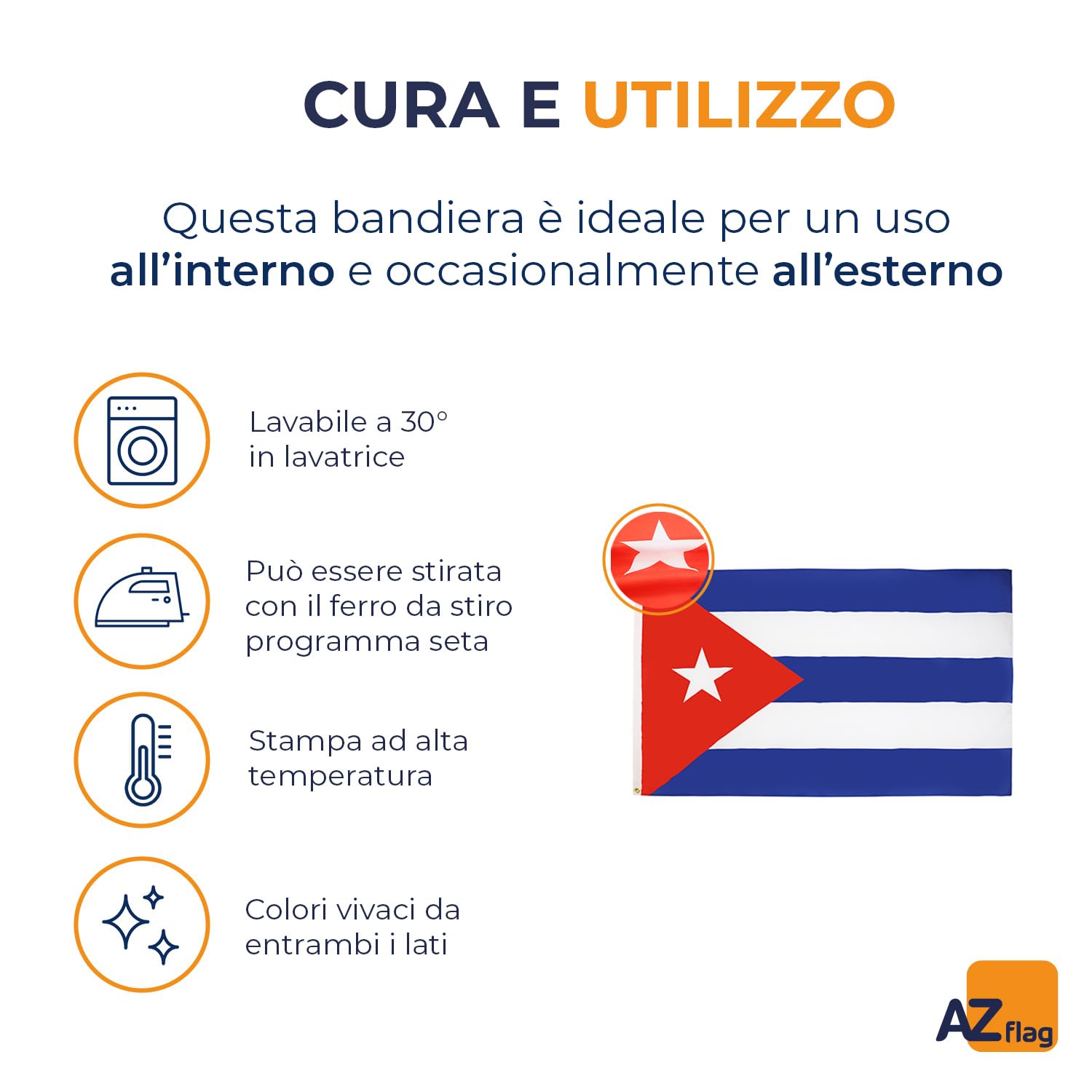 AZ FLAG Bandiera Cuba 150x90 cm - Bandiera Cubana 90 X 150 cm