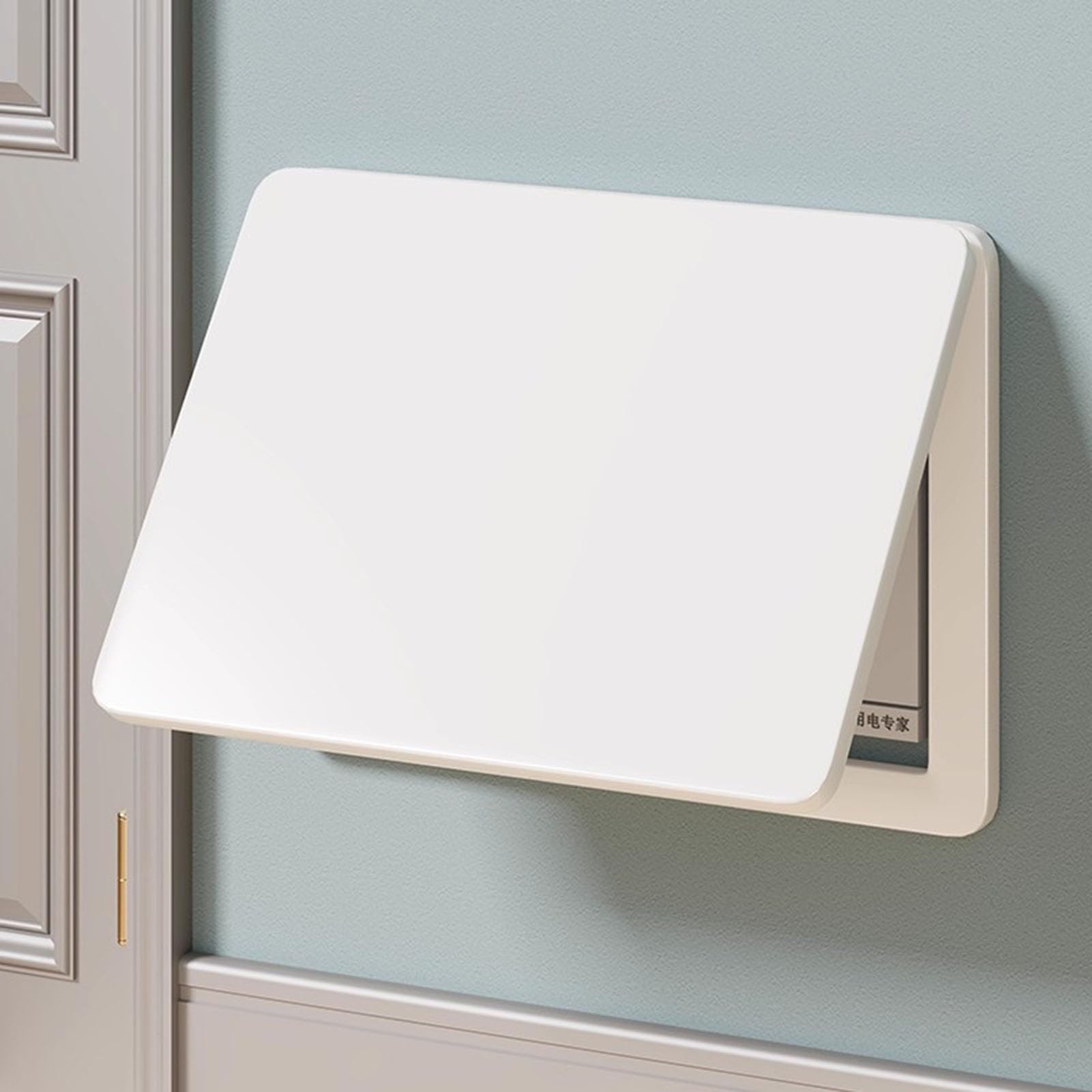 Vibeo Tapa Cuadro electrico Cubierta Decorativa para Caja de Fusibles Eléctricos, Cubierta Oculta Blanca para Panel de Medidores, Placa para Caja de Interruptores Interior y Exterior(20x16in/50x40cm)