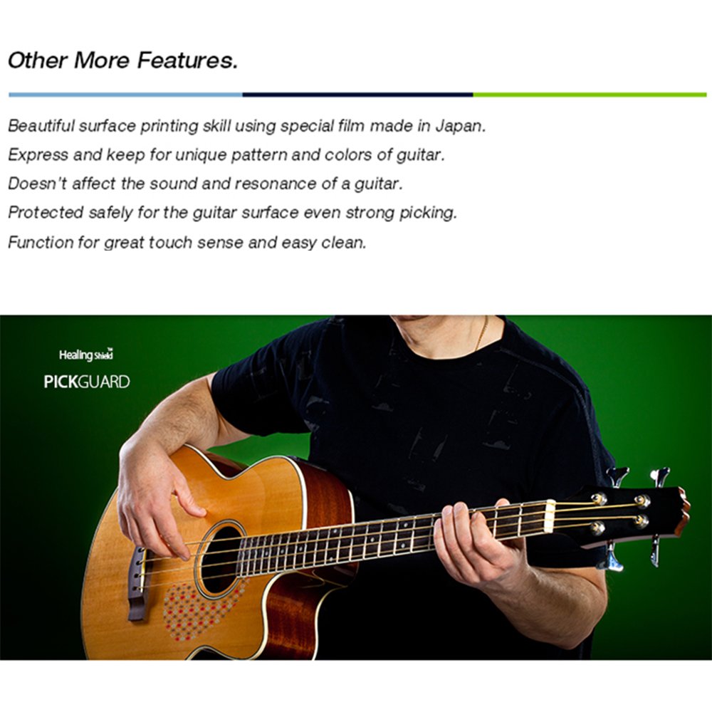 Healingshield Premium Acoustic Guitar Pickguard Basic Type Cherry Blossom Buy Online in UAE at