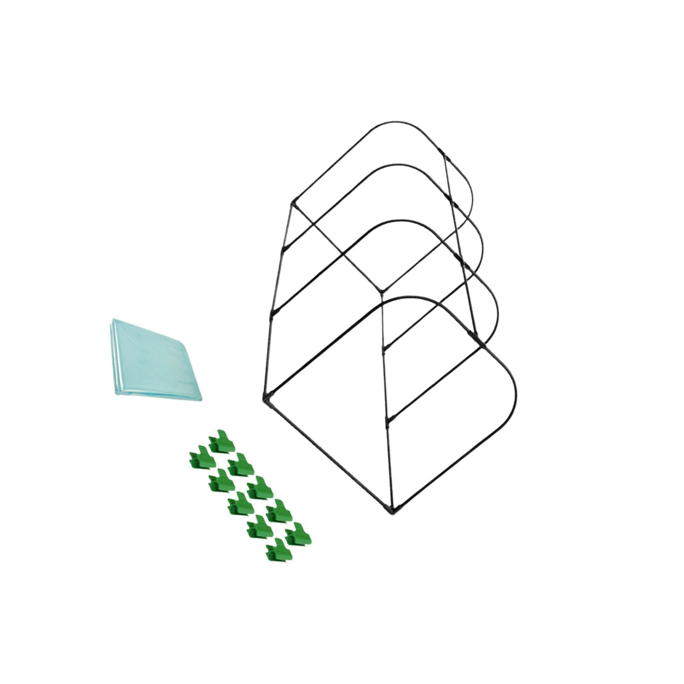Mini serra portatile, calda e resistente,Verde,lunghezza 150 cm | conservazione del calore. La confezione include pellicola e tutti i pezzi necessari per il montaggio. Può essere una piccola