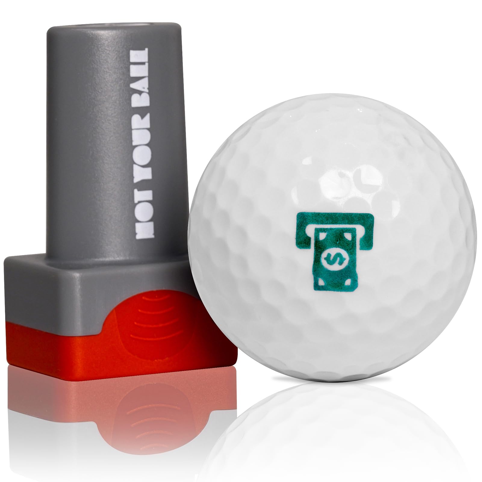 QUBI Golf Ball Stamp Golf Ball Stamper Reusable Self-Inking Golf Ball Stamp Marker to Identify Golf Balls Golf