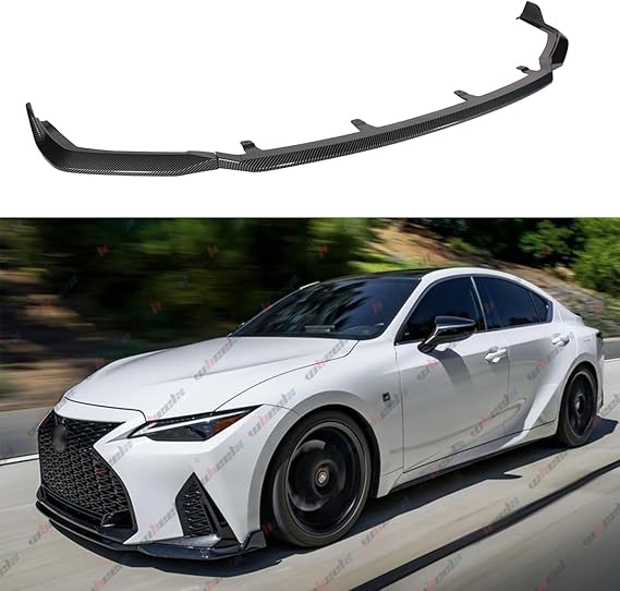 NINTE Front Bumper Lip Spoiler For 2021-2022 Honda Accord - Gloss Black ABS Body Kit