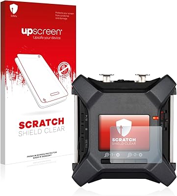 upscreen Scratch Shield Screen Protector Compatible with Zoom F3 Field Recorder - HD-Clear, Anti-Fingerprint