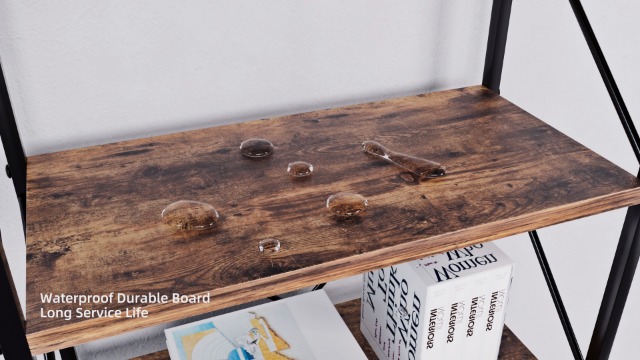 Libreria YITAHOME 5 Livelli - Scaffale Moderno In Stile Industriale Per Soggiorno E Ufficio - Foto 11