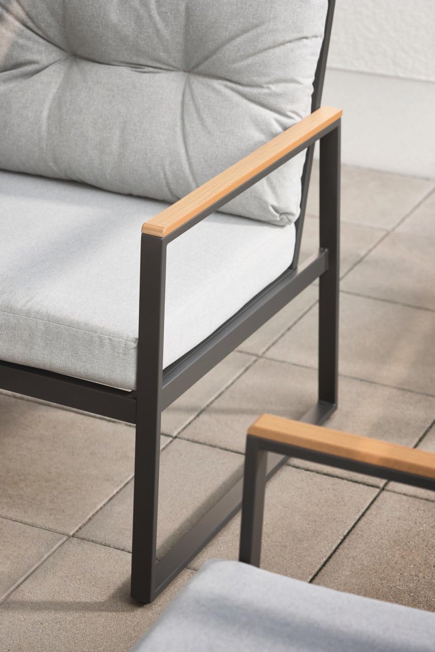 Primaster Gartenmöbel-Set Salina Stahl 5-teilig Lounge Set