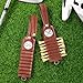 ipetlive Personalized Golf Tee Holder, Leather Custom Monogram Name Golf Bag Accessory, 3 Colors Gifts for Men Women Dad Mother