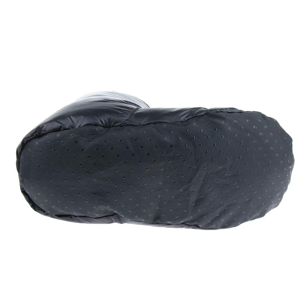 Weiße Gänsedaunen Hausschuhe Winter Warm Camping Zelt Fuß Booties Schwarz M