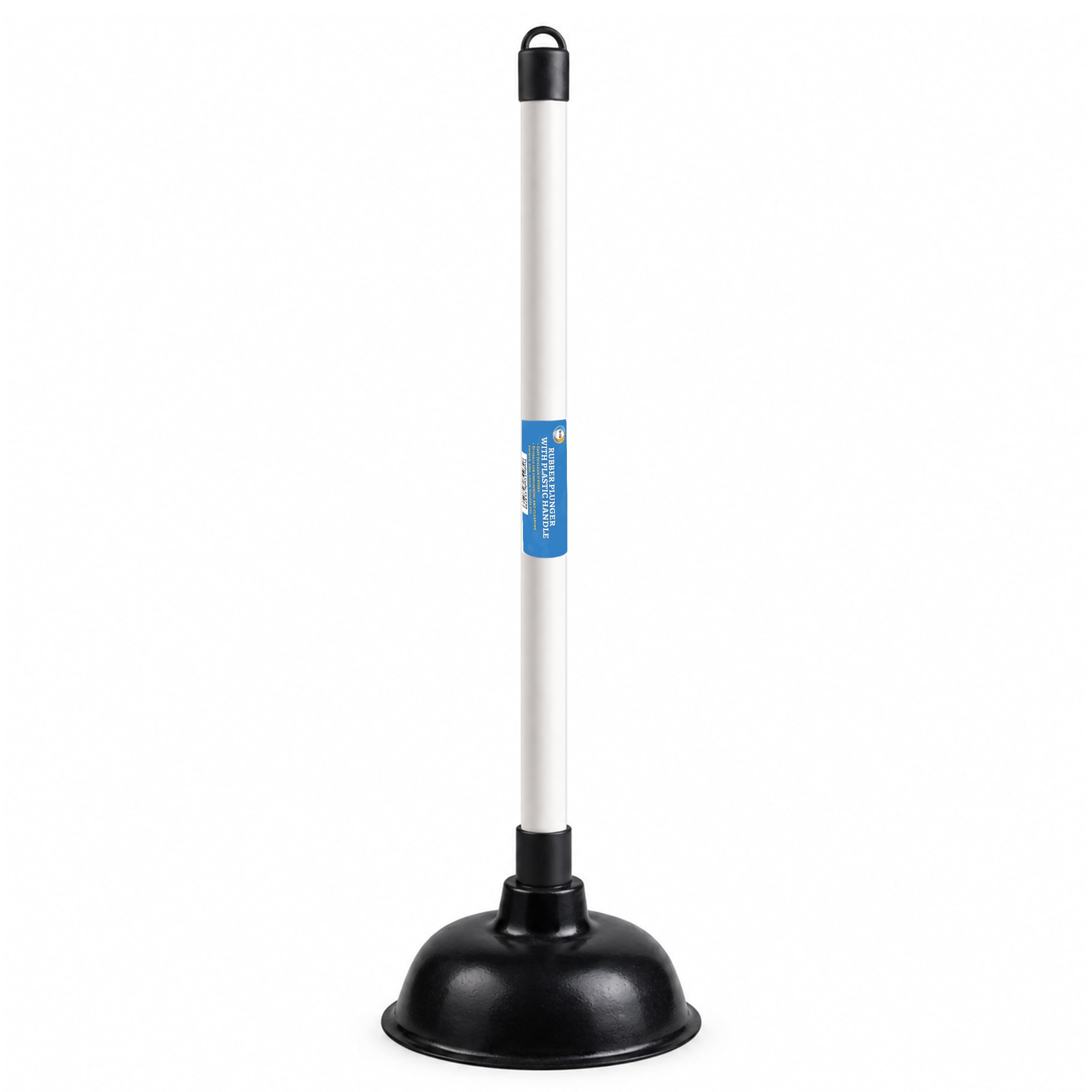 RUBBER PLUNGER WITH PLASTIC HANDLE