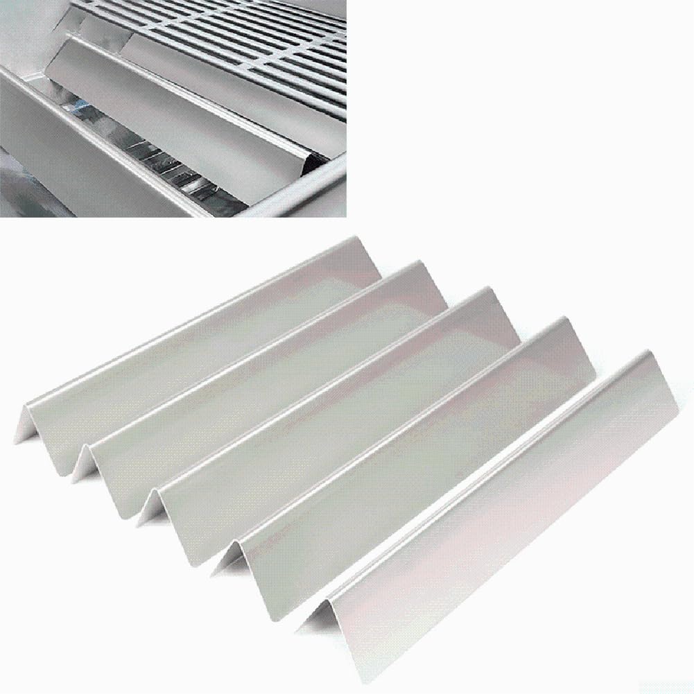 ZYNCUE Barre per diffusore di calore in acciaio inox per Weber per Spirit E-310 S-320 - BBQ Gas Grill Burner Covers per barre aromatizzanti Ricambi 38.8x6.6cm