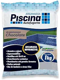 Argamassa Piscina Aut. Impermeável Cor Chocolate 1 kg