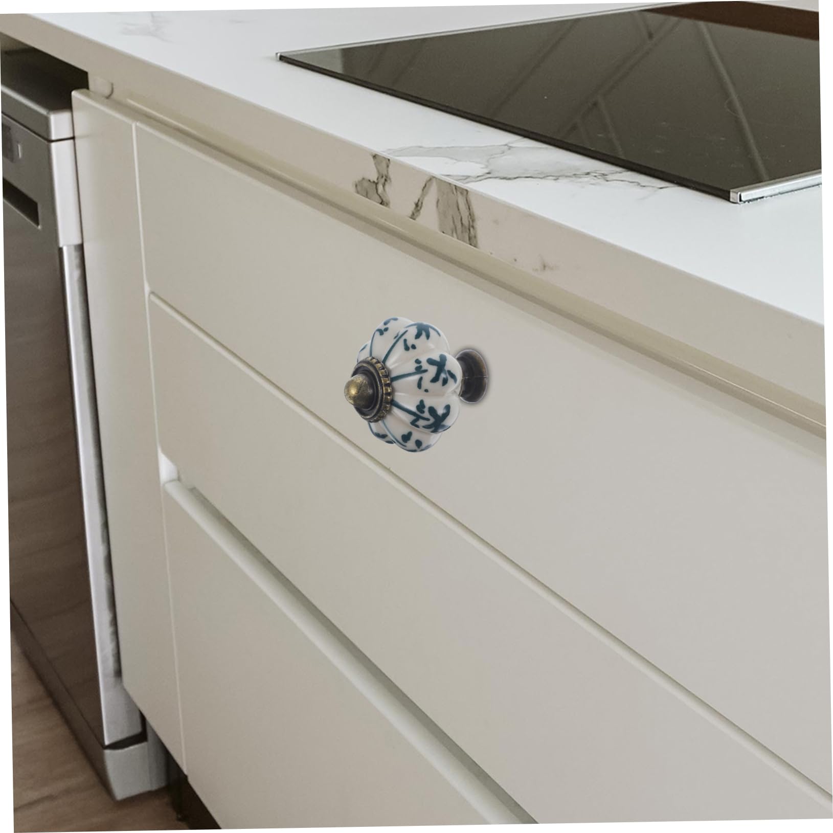 Keramik Schrankknöpfe Kürbis 12 Stück Vintage für Schrank und Schublade